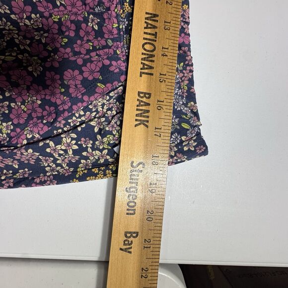 Cacique pahama set ribbed button up top floral pants grey Size 2X 22/24 - Picture 8 of 15